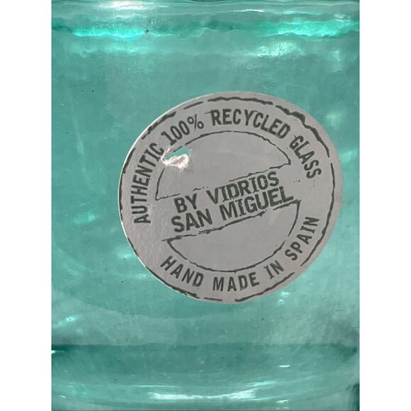 Rare Green Vidrios San Miguel Recycled Glass Decorative Vase Spain 21.5" Tall - Picture 2 of 9